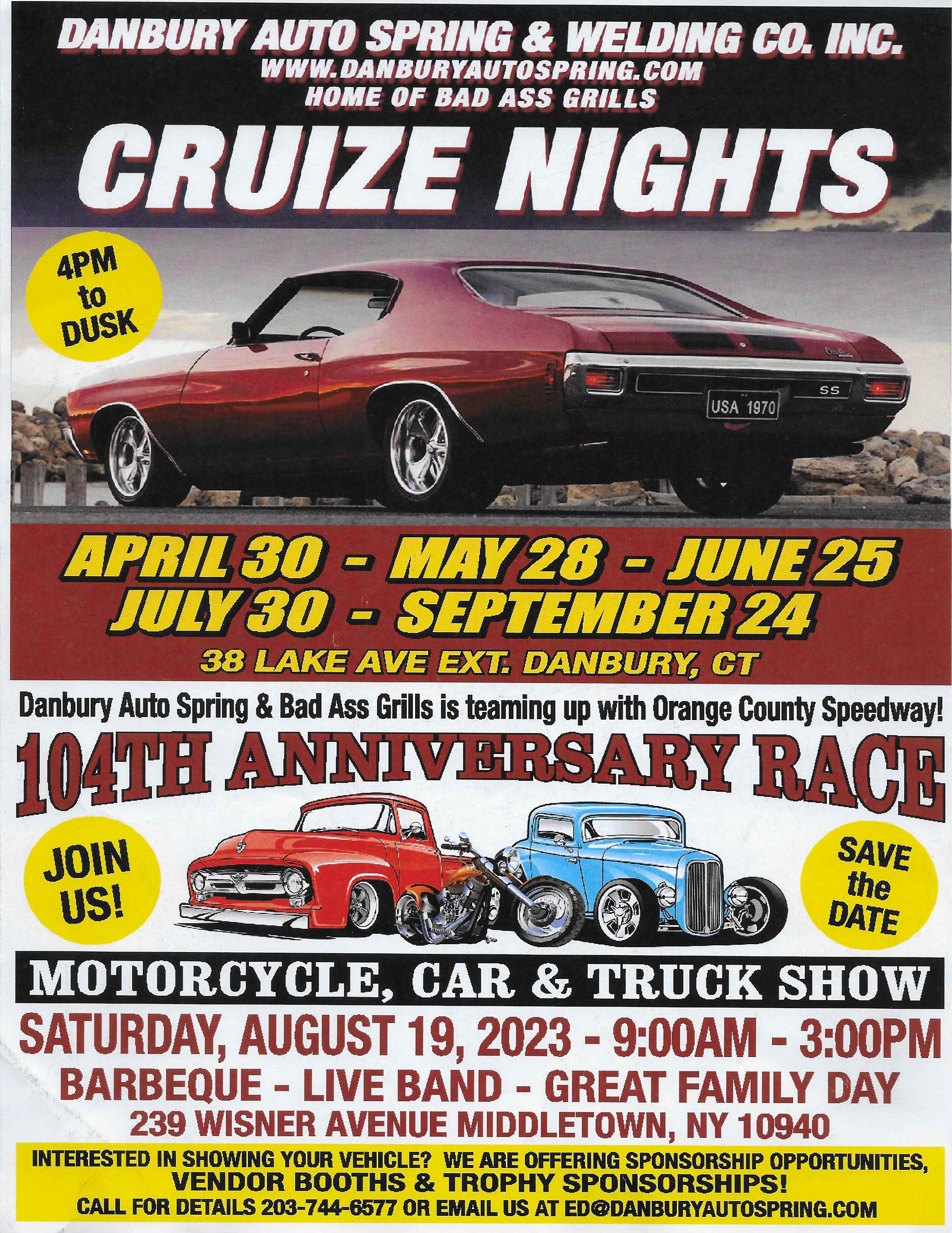 cruise nights in ct 2023